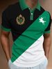 Men's Breathable Polo Shirts - Casual Business Short Sleeve Shirt With Relaxed Fit | Moisture-Wicking Golf & Office Wear (S-2XL, Emerald Green)_viptrois.com