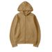 Loom Cross-Border European And American Style Cardigan Hooded Solid Color Sportswear Top Autumn Winter Unisex Zipper_viptrois.com