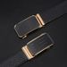 Leather belt Men's leather belt Alloy automatic buckle business casual belt youth dress pants belt_viptrois.com