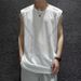 Men's Clothing Men's Vest Quick Drying Sleeveless T Shirt Ice Silk Sports Top Loose Running Short Sleeve Training Fitness_viptrois.com