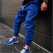 Men's Clothing Men's Mid-Waisted Loose Casual Knitted Sweatpants Spring Autumn Style Solid Color Jogger Sports Pants Trendy Versatile_viptrois.com