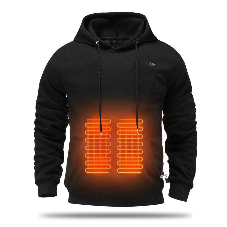 Heated Fleece Hoodie – 5-Zone Smart Warming Sweatshirt With 3 Heat Levels For Men & Women_viptrois.com