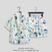 Men's Clothing Ice Silk Beach Suit Men's Short Sleeve Floral Shirt Large Size Loose Hawaii Quick Dry Casual Shorts Couple Suit_viptrois.com