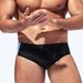 Men's Triangle Solid Color Tight Anti Exposure Anti Embarrassment Sexy Sports Fashion Swimming Trunks_viptrois.com