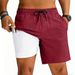 Men's Summer Sports Jogging Shorts Quick Drying Double Layer Fitness Casual Drawstring Style_viptrois.com