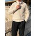 Men's Clothing Shirt Lapel Sweater Men's Light Luxury Business Style Warm Large Size_viptrois.com