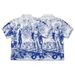 Men's Clothing Retro Baroque Cuban Collar Shirt Short Sleeve Men's Spring And Summer Vintage Shirt Light Luxury All Match_viptrois.com