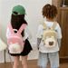 Kids Backpack - Cute Cartoon Bunny Design & Color Block School Bag For Girls & Boys, Kindergarten Backpack (Back To School Season)_viptrois.com