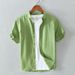 Men's Clothing Shirt Men's Casual Breathable Short Sleeve Shirt_viptrois.com