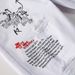 Men's Slim Fit White Distressed Jeans With Embroidery & Print, Stretch Denim Tapered Leg Casual Trousers_viptrois.com