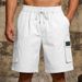 Men's Stretch Cargo Shorts – Loose Fit, Multi-Pocket Outdoor & Beach Shorts With Adjustable Waist For Casual & Sports_viptrois.com