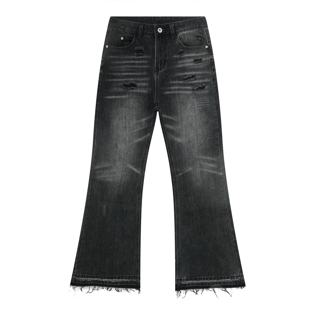 Men's Clothing | 2023 Autumn New American Retro Washed Distressed Ripped Jeans Trend_viptrois.com
