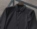 Seamless High Elastic Cross-Border Source Stretch Striped Non-Iron Smooth Long Sleeve Men's Export Shirt Men_viptrois.com