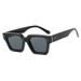 Women's Glasses Beige Nail Sunglasses Square New Retro Ins Sunglasses High End Plain Fashion Sunglasses_viptrois.com
