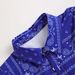 Men's Tropical Print Short Sleeve Shirt & Shorts Set - Blue Vacation Outfit For Summer Beach Holiday_viptrois.com