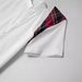 Men's Plaid & Contrast-Panel Short-Sleeve Shirt – Streetwear-Inspired Workwear Design, Slim Fit (Black/White)_viptrois.com