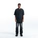 New American Style Trendy Brand Solid Color 280G Pure Cotton Base Shirt Short Sleeve Men_viptrois.com