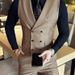Men's Clothing Double Breasted Suit Collar Waistcoat Retro Business Casual Solid Color Slim Fashionable Vest_viptrois.com