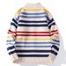 Men's Knit Cardigan – Autumn Stand Collar Sweater (Trendy Open-Front Coat, Soft Acrylic Blend, Relaxed Fit, Vintage-Inspired Layering Piece)_viptrois.com