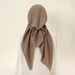 Women's Scarves New Ethnic Style Triangular Scarf Head Cap Malaysian Temperament Elastic Headscarf Versatile Long Tail Hat_viptrois.com