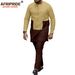 Men's clothing African men color casual two-piece set_viptrois.com
