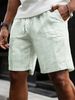 Men's Clothing Striped Drawstring Sweatpants Simple Five Point Casual Shorts Spring Summer_viptrois.com