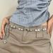 Sweet Star Metal Slim Women, Dress Decoration, Versatile Personality Chain Belt, Narrow Style, Slimming Waist Accessory_viptrois.com