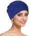 Muslim Headscarf Hat Women's Bottom Hat Adult Hat Solid Color Pullover Hat_viptrois.com