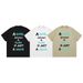 American High Street Graffiti Letter Short-sleeved T-shirt Men's And Women's Same Summer Trendy Casual T-shirt Top_viptrois.com
