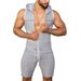 Man's clothing Men wear a sexy romper over a hoodie casual sports romper_viptrois.com