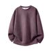 Men's Clothing Solid Color Suede Round Neck Sweatshirt Jacket Men's Solid Color Suede Fleece Pullover Hoodie Casual Loose Fit Big Size Sweatshirt_viptrois.com