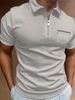 boy Cross-Border European And American Clothing Plus Size Summer Men's Thin Solid Color Short Sleeve Polo Shirt Turn-Down_viptrois.com