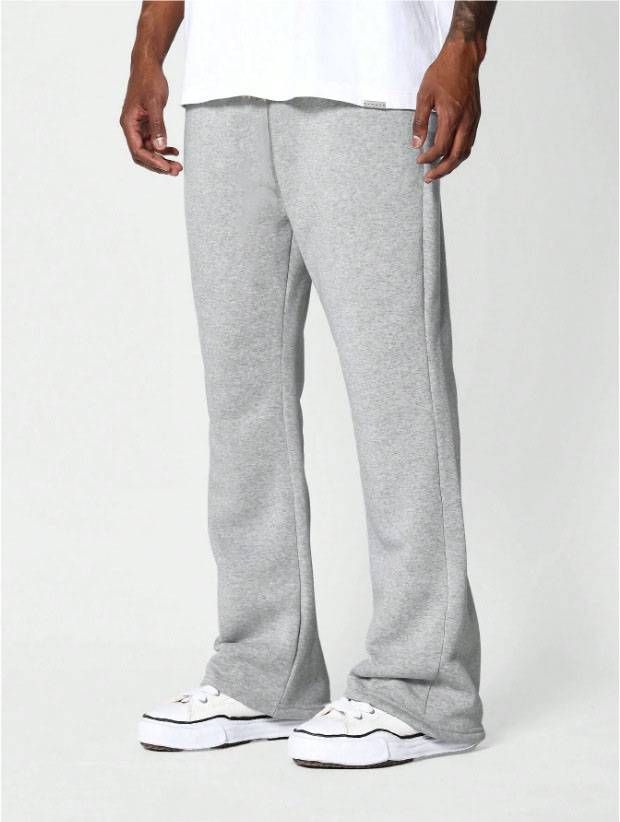 Men's Clothing Wide Leg Pants Sweatpants Loose Sports Solid Color Versatile Casual Sweatpants_viptrois.com