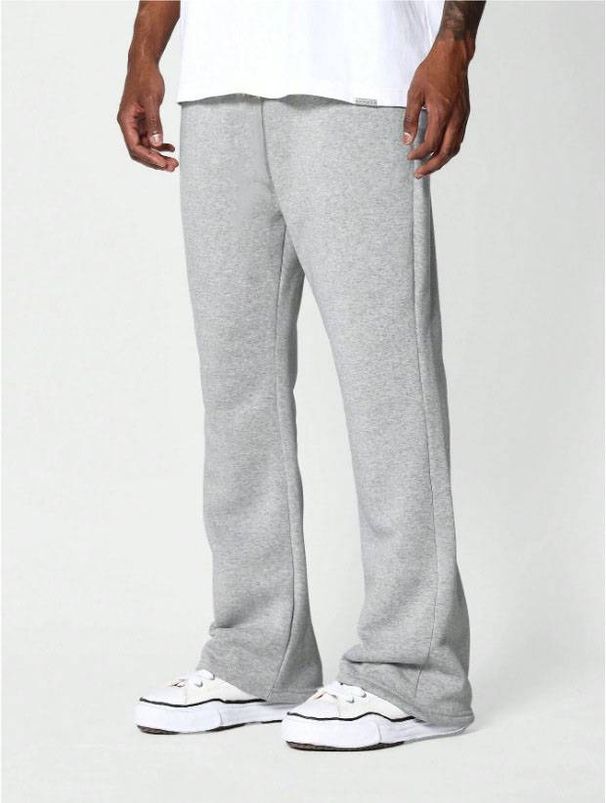 Men's Clothing Wide Leg Pants Sweatpants Loose Sports Solid Color Versatile Casual Sweatpants_viptrois.com