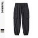 Men's Clothing Waterproof Casual Pants Loose Multi Pocket All match Cuffed Trousers_viptrois.com