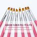 Arte Clavo 8PCS/Set Nail Art Brush Painting Flower Nail Tool Maincure Half Moon Shape Nail French Brushe Smile Petal Drawing Pen_viptrois.com