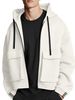 A Large Pocket, Fleece, Thickened Zipper Cardigan, Sporty And Casual Off-the-shoulder Men's Sweatshirt For Spring And Autumn 2025_viptrois.com
