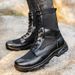 European Warm Series Spring Summer Combat Men Breathable Mesh Work Security Inspection Outdoor Hiking Martin Boots Training Tactical Shoes_viptrois.com