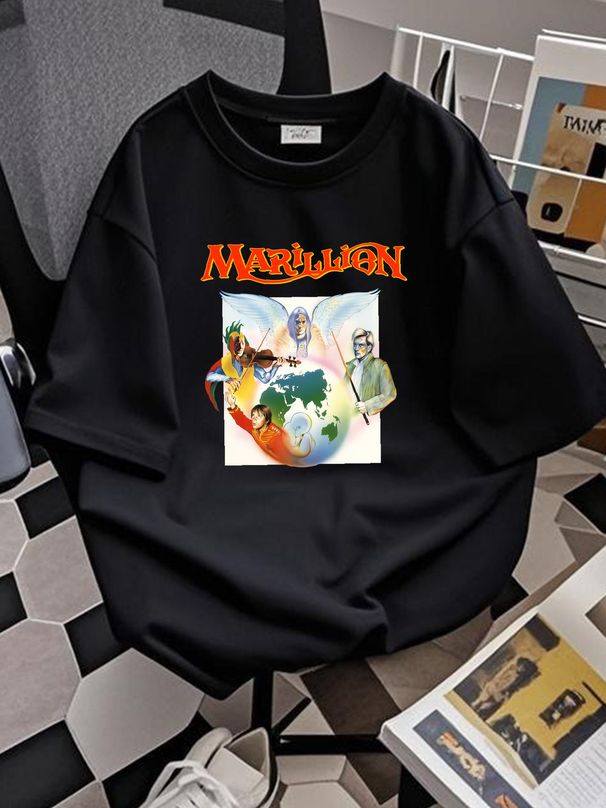 Marillion Winter Of 1987 Rock Band T-shirt, Reprinted 2 Sided Shirt TE6747 Soft Fashion Homme Slightly Stylish Summer Streetwear Stretched_viptrois.com