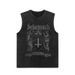 European And Dark Washed Vintage Sleeveless Pure Cotton T-Shirt For Men Hip Hop American Style Ins Trend Loose Sports_viptrois.com