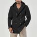 Loom Loom Cross-Border European And American Men's Mid-Length Slim Fit Woolen Trench Coat With Hood Solid Color Windproof_viptrois.com
