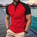 Men's Clothing Summer Fast Sale T Shirt Men's Button Henley Collar Sports Polo Shirt_viptrois.com