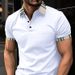 Man's Clothing 2025 New Summer Lapel Polo Shirt With Button Pocket Men's Sports Polo Shirt_viptrois.com