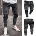 Exclusive Ripped Jeans, Stretch Denim Pants, Men's New Style_viptrois.com