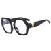 Women's Eyeglasses V Leg Polygonal Flat Glasses Anti Blue Light New Glasses Frame Trend Irregular Decorative Glasses Frame_viptrois.com