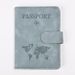 Anti-magnetic RFID Color-changing PU Map Multi-functional Passport Cover Ticket Holder Card Holder_viptrois.com