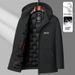 Pure Middle-aged And Elderly Men's Down Jacket Dad Lightweight Winter Clothing Casual Business Coat Windproof Waterproof_viptrois.com