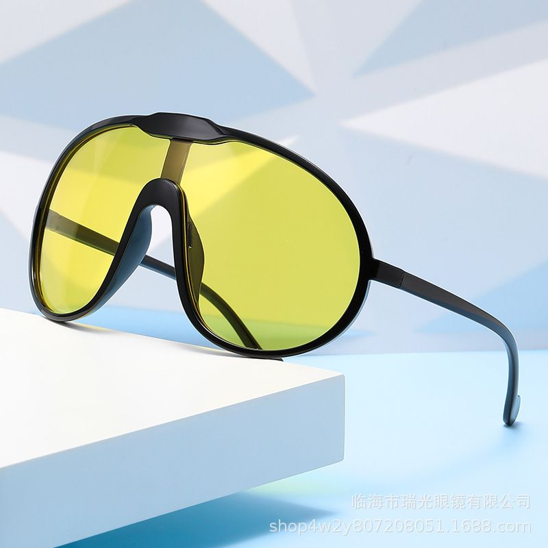 Toad Large Frame Sunglasses New Integrated Sunglasses Outdoor Windproof Street Shooting Sunglasses Trend_viptrois.com