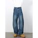 Men's Clothing Retro Silhouette Machete Jeans Loose Structure Design Wide Leg Pants_viptrois.com