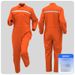 Men's Durable Work Coverall - Flame Resistant, Breathable Polyester Jumpsuit For Welding, Shipyard & Industrial Use (Dark Blue, Orange, Bright Blue)_viptrois.com